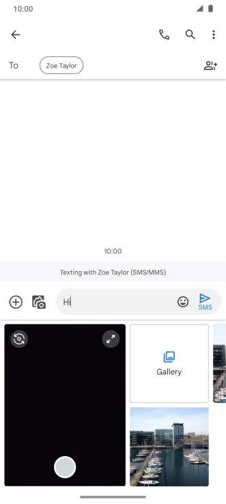 Press Gallery and go to the required folder.