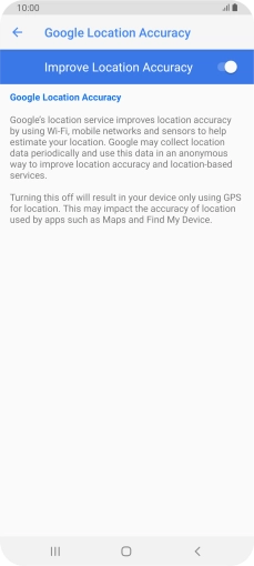 Press the Home key to return to the home screen.