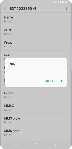 Key in eezone and press OK.