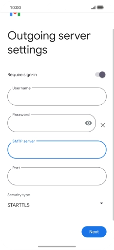Press the field below 
