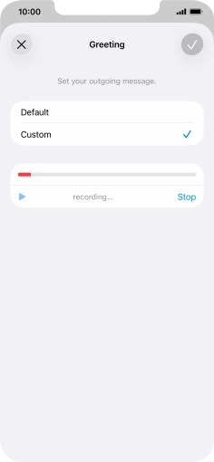 Press Stop to stop recording.