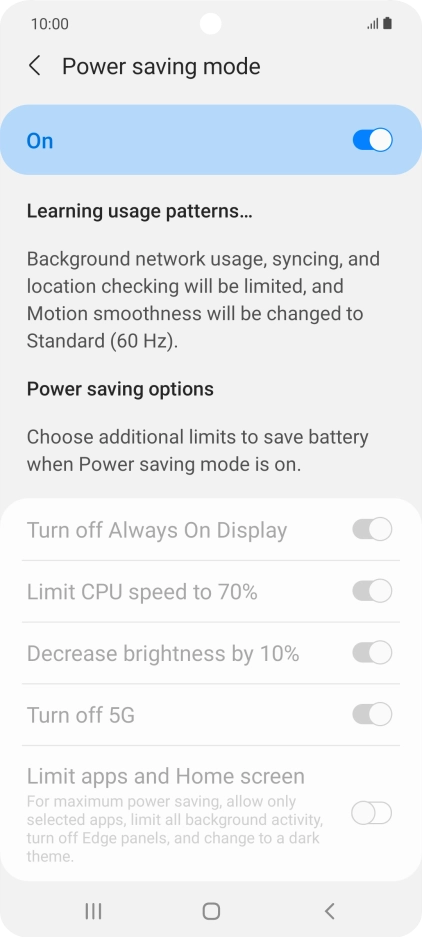 Press the Home key to return to the home screen.