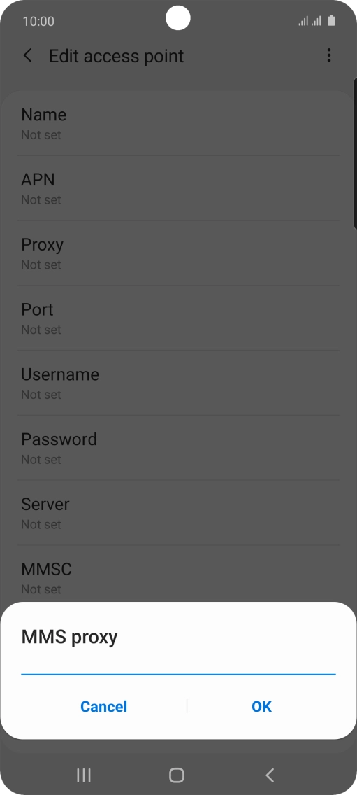 Key in 149.254.201.135 and press OK.