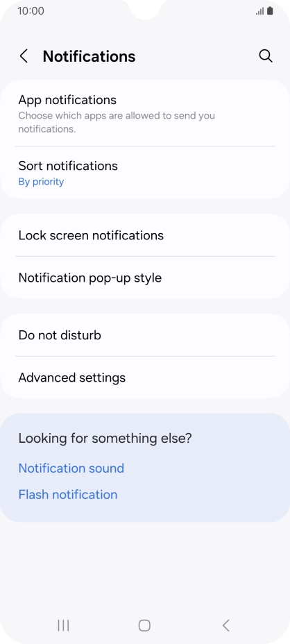 Press App notifications.