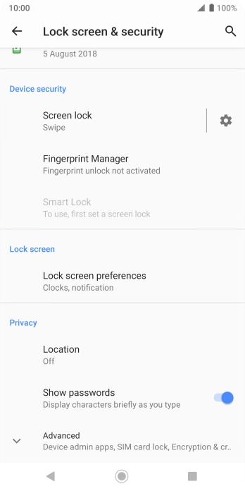 Press the Home key to return to the home screen.