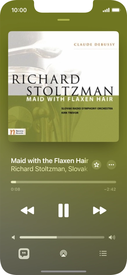 Press arrow right to go to the next audio file.