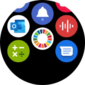 Press the email icon.