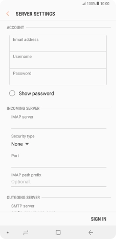 Press the field below 