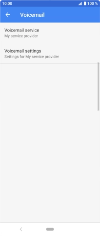 Press Voicemail settings.