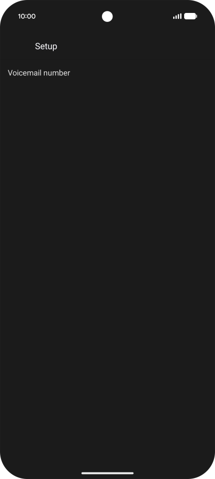 Press Voicemail number.