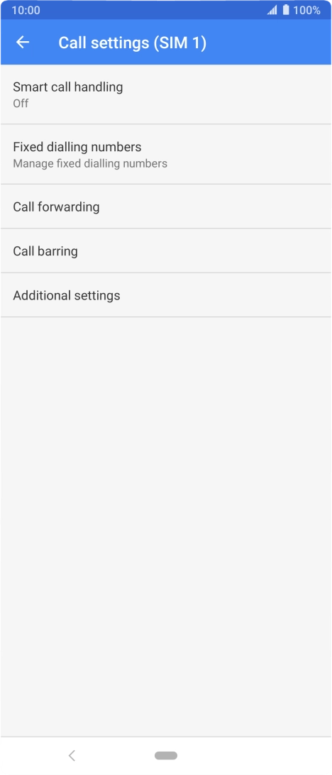 Press Additional settings.