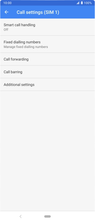 Press Call forwarding.