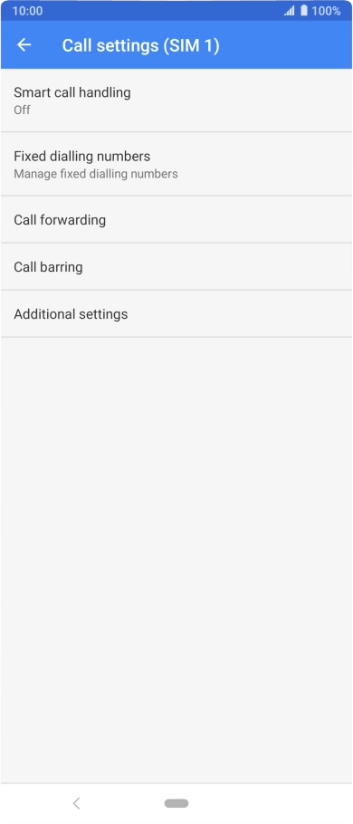Press Additional settings.
