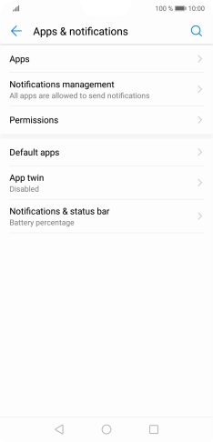 Press Notifications management.