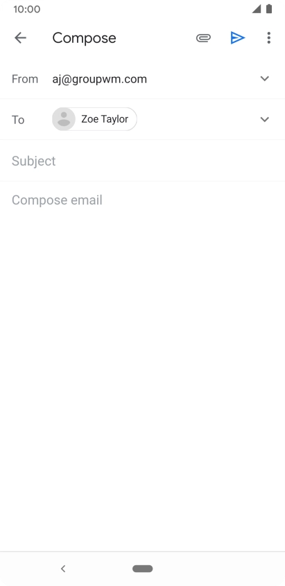 Press Subject and key in the required subject.