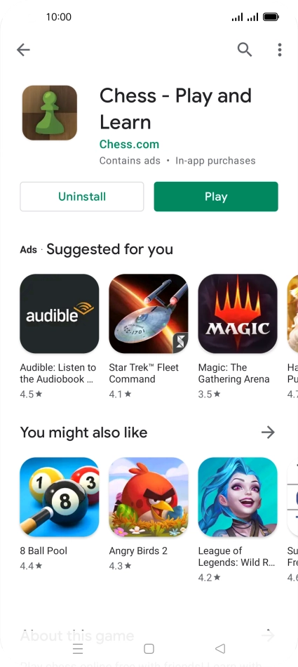 Press the Home key to return to the home screen.