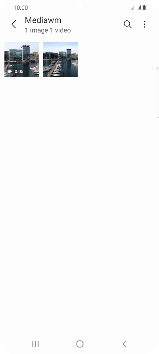 Press and hold any picture or video clip.