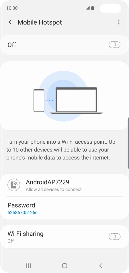 Press the menu icon.