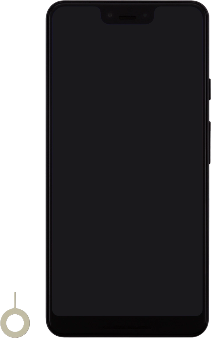 Find the opener for the SIM holder.