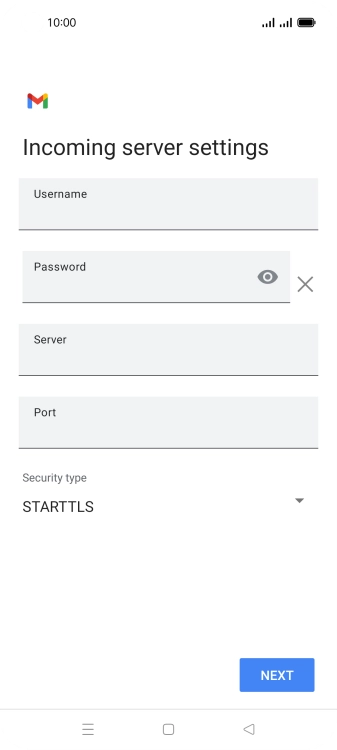 Press the field below 
