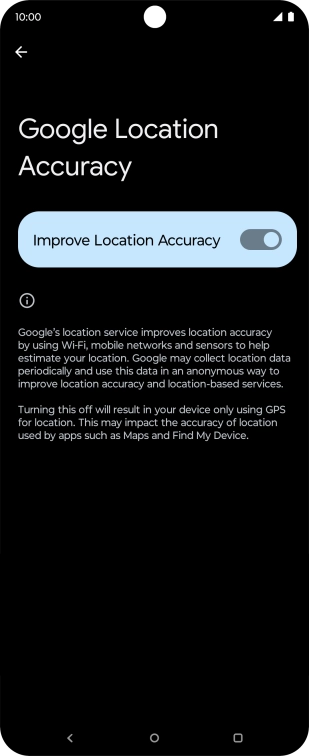 If you press the indicator next to 