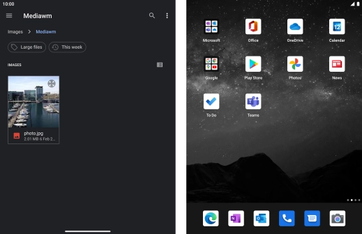 Press the required picture.