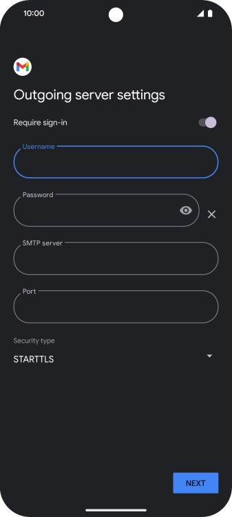 Press the field below 