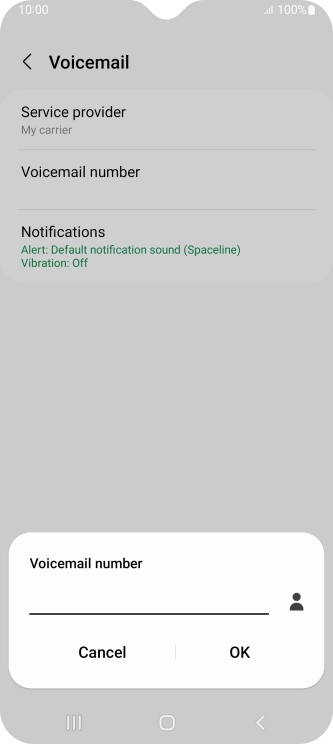 Key in +447953222222 and press OK.