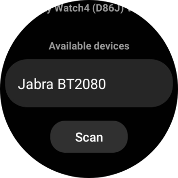 Press the required device.