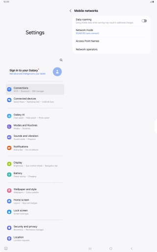 Press Access Point Names.