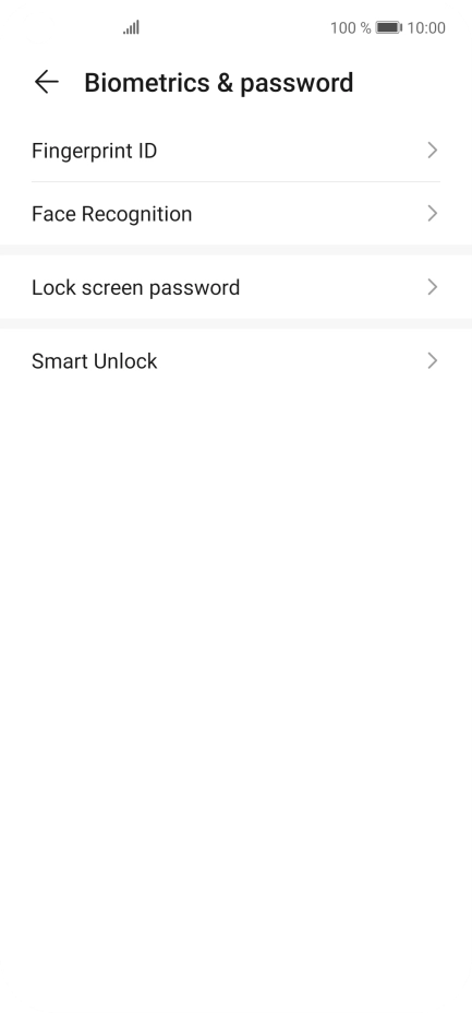 Press Fingerprint ID.