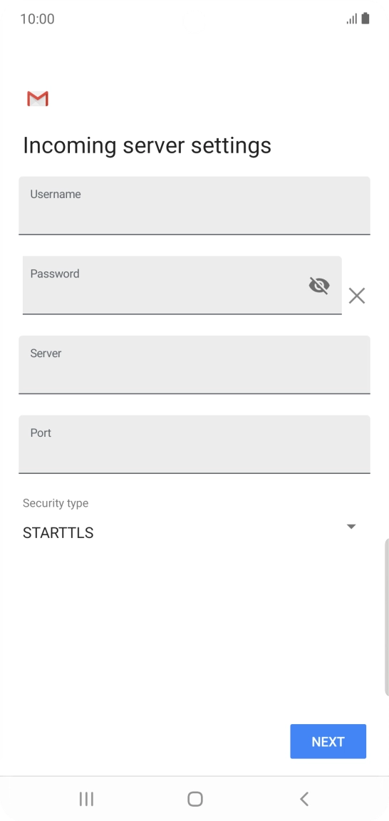 Press the field below 