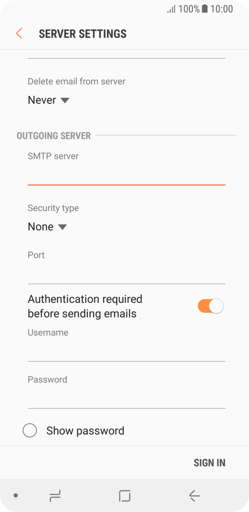 Press the drop down list below 
