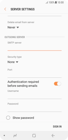 Press the drop down list below 