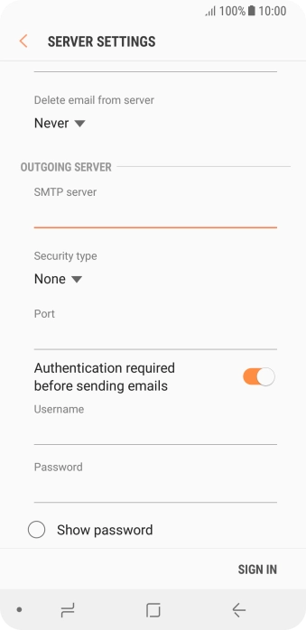Press the drop down list below 