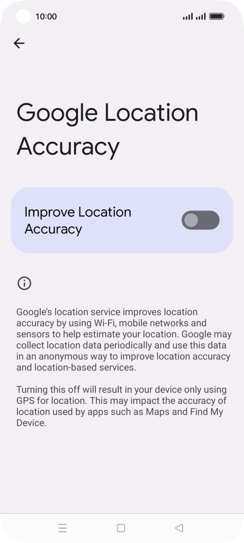 If you press the indicator next to 