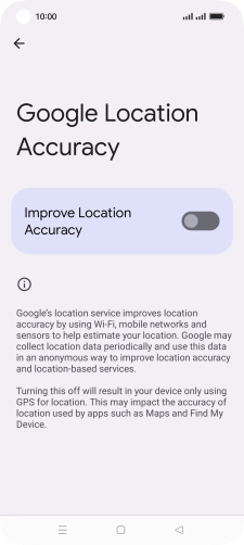 If you press the indicator next to 