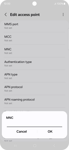 Key in 33 and press OK.