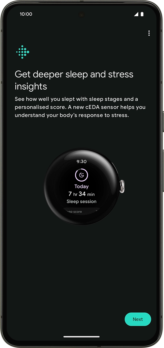 On your phone: Press Next.