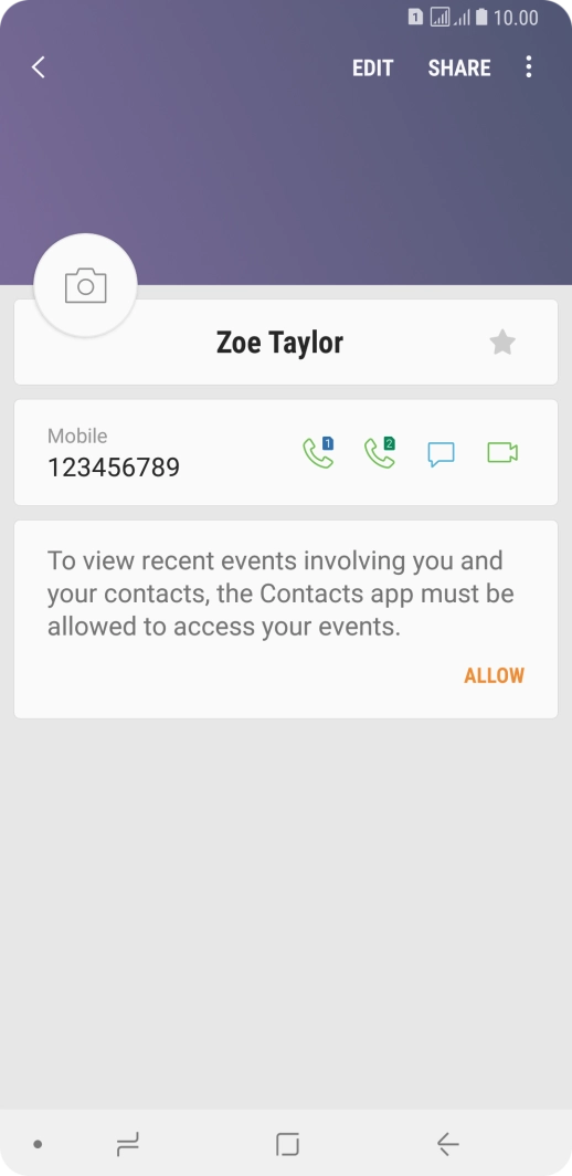 Press the Home key to return to the home screen.