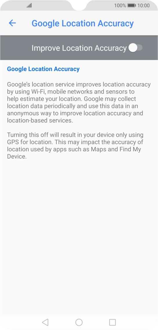 If you press the indicator next to 