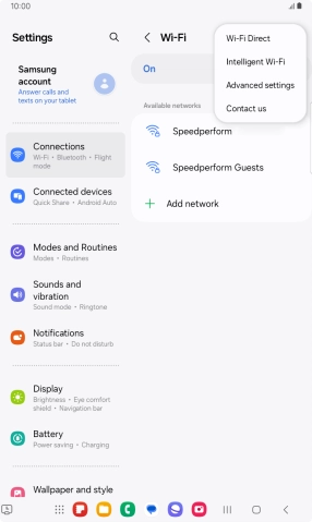 Press Intelligent Wi-Fi.