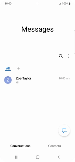 Press the new message icon.