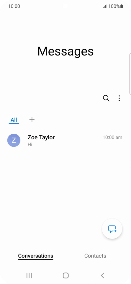 Press the new message icon.
