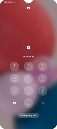 If you're asked to key in your PIN, do so and press OK. The default PIN is 1111.