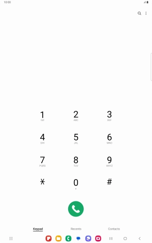 Press the menu icon.