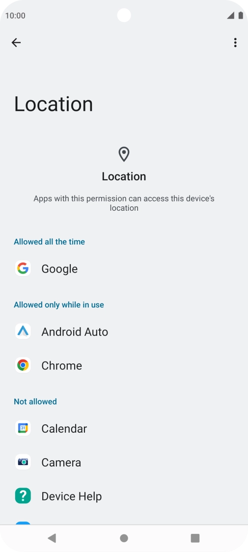 Press the required app.