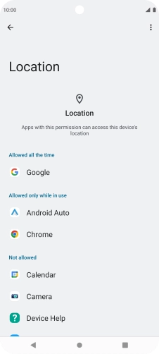 Press the required app.