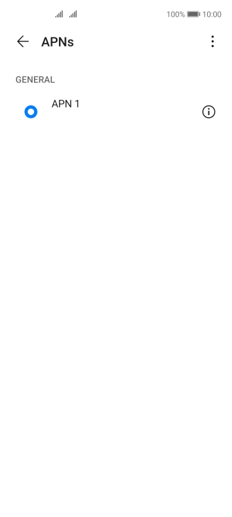 Press the menu icon.