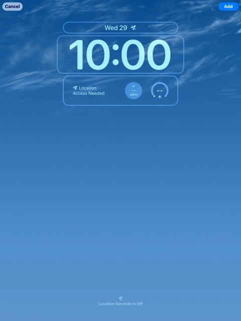To customise the way the lock screen date is displayed, press the date widget and follow the instructions on the screen to find the required widget display mode.